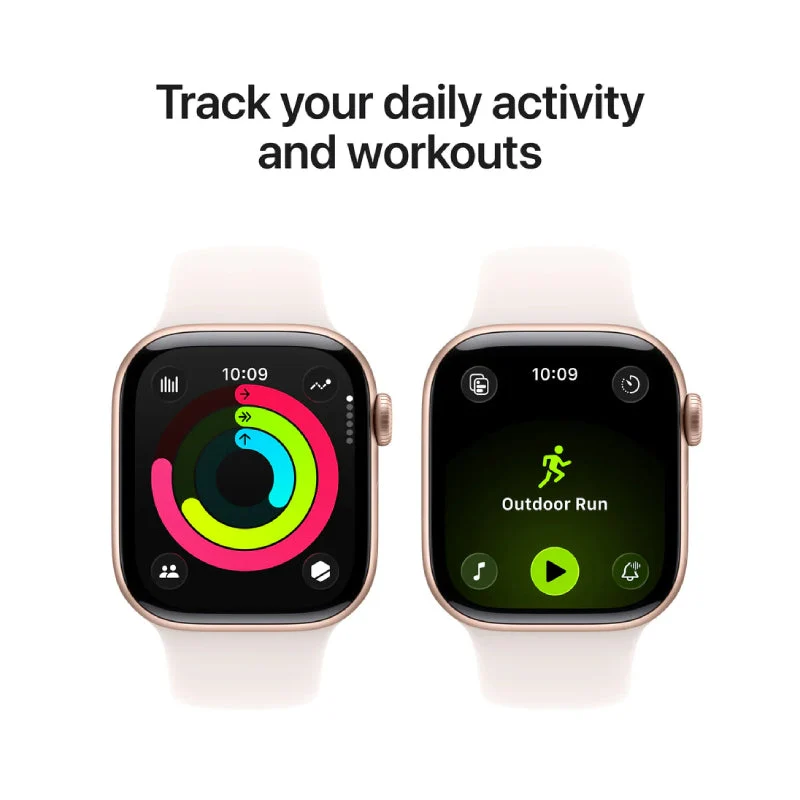 Apple Watch Series 11 - LTPO OLED / 64GB / 42mm / Bluetooth / Wi-Fi / Small/Medium / Rose Gold Aluminum Case with Light Blush Sport Band