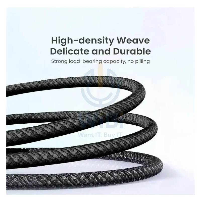 BRAVE 2-in-1 Fast Charging Data Cable - 60W / 1.2 Meter / USB-C / Lightning / Black
