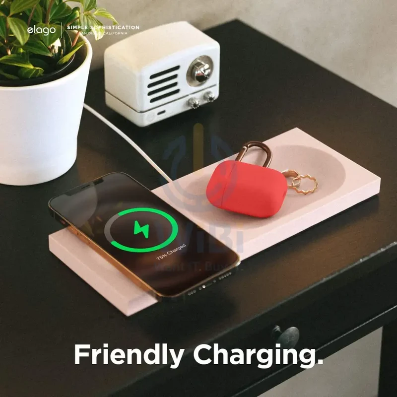 Elago Charging Tray for MagSafe - Sand Pink