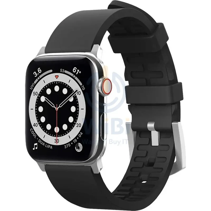 Elago Apple Watch 41/40mm Premium Fluoro Rubber Strap - Black