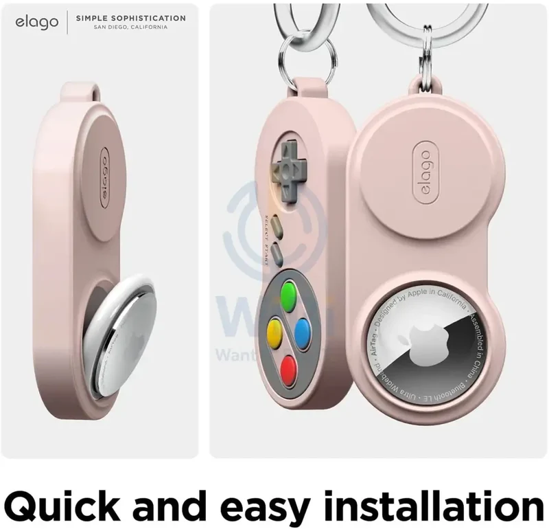 Elago Apple AirTag W5 Case - Sand Pink