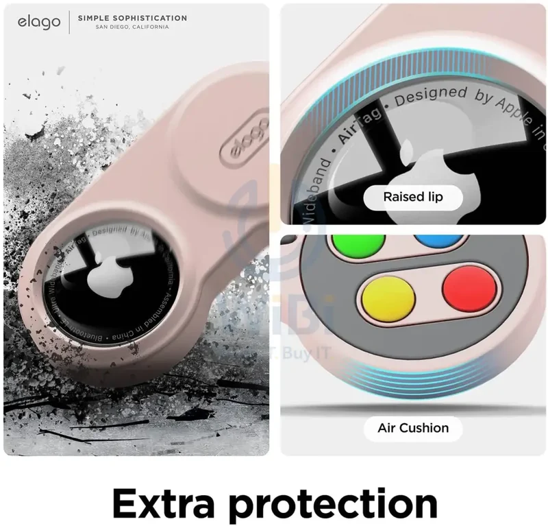 Elago Apple AirTag W5 Case - Sand Pink