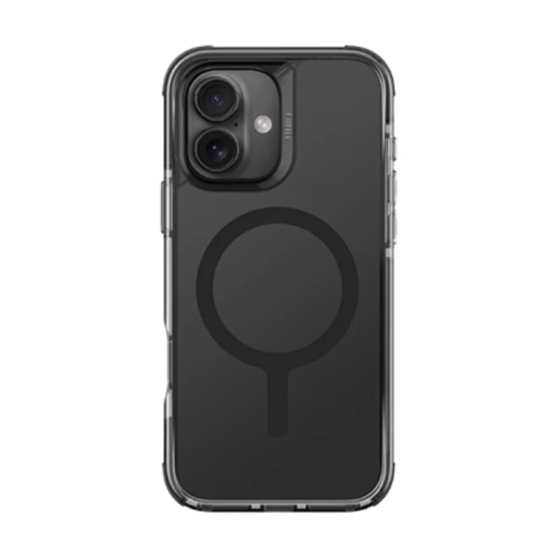 UNIQ Hybrid Combat Magclick Charging Case For Apple iPhone 16 Plus - Carbon Black