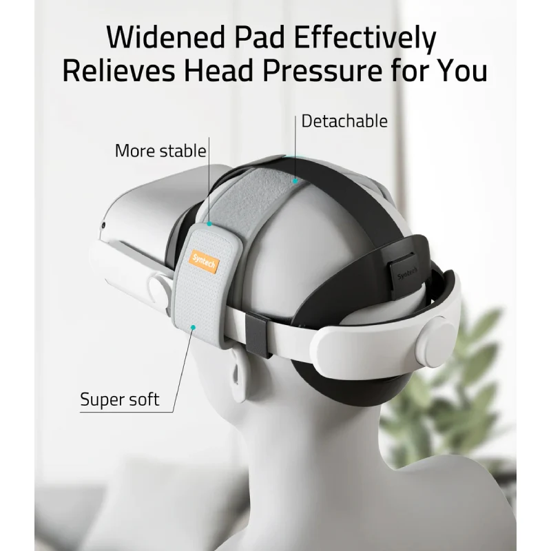 Sytech Head Strap for Meta/Oculus Quest 2 - White