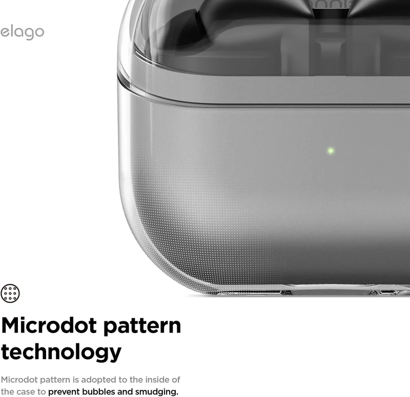 حافظة إيلاجو الشفافة المعلقة لجالاكسي بودز 3/3 برو/3 FE