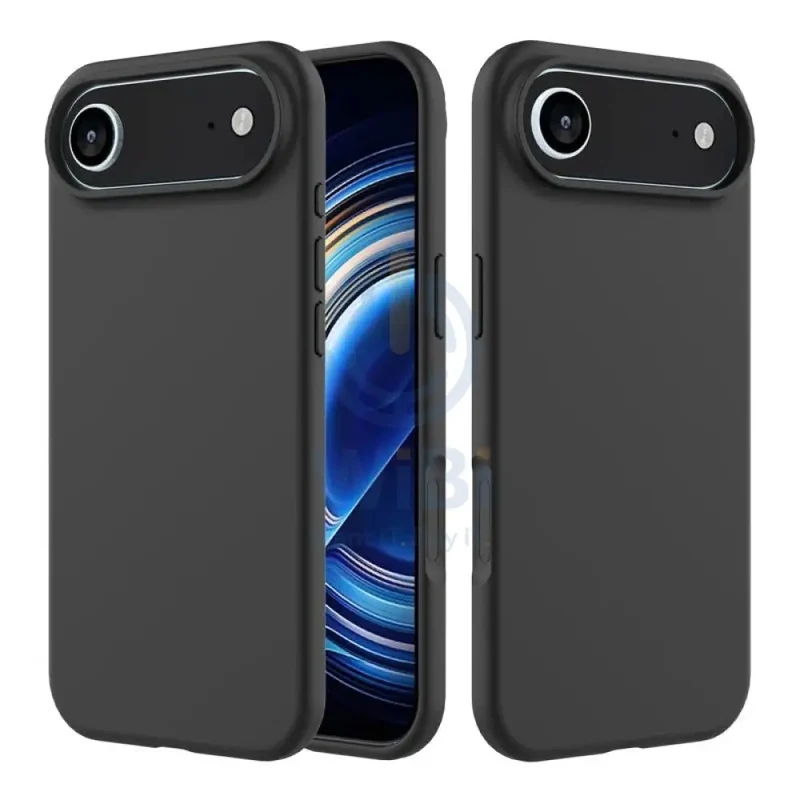 MagSafe Magnetic Wireless Charging Luxury Liquid Silicone Case for iPhone Air - Black