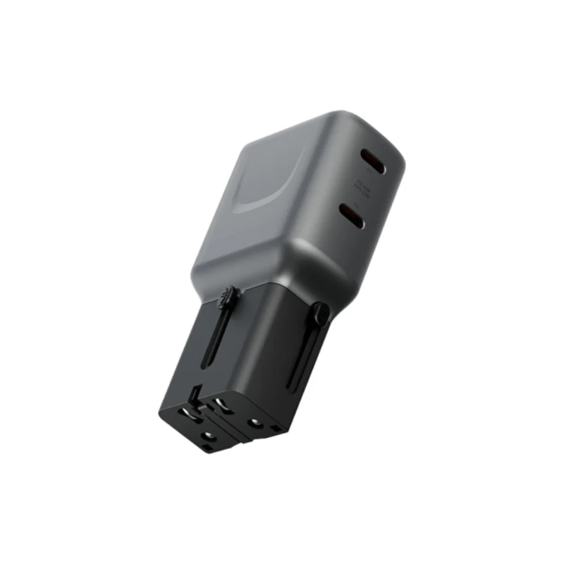 محول إنرجيا ترافل جو 65 - ‏65 واط / USB-C / رمادي معدني داكن