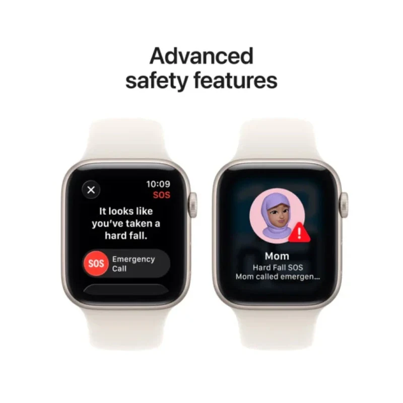 Apple Watch Series SE 3 - OLED / 64GB / 44mm / Bluetooth / Wi-Fi / Small/Medium / Starlight Aluminium Case with Starlight Sport Band