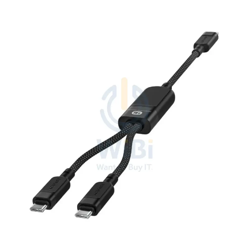 ACEFAST C5-11 USB-C to 2xUSB-C Charging Data Cable - 1.2m / 100W / Black