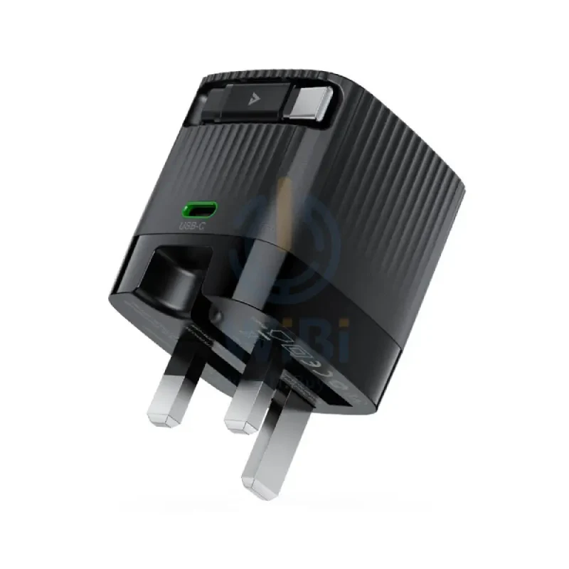 ACEFAST A129 PD65W GaN Fast Wall Charger - USB-C / UK / Black