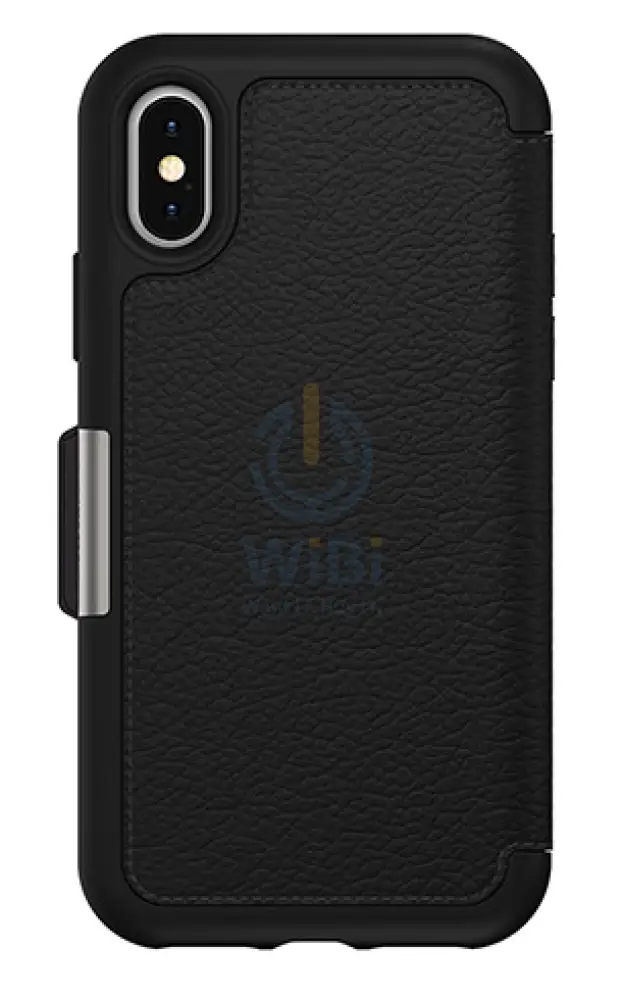 OtterBox iPhone X Strada Folio Case - Shadow Black