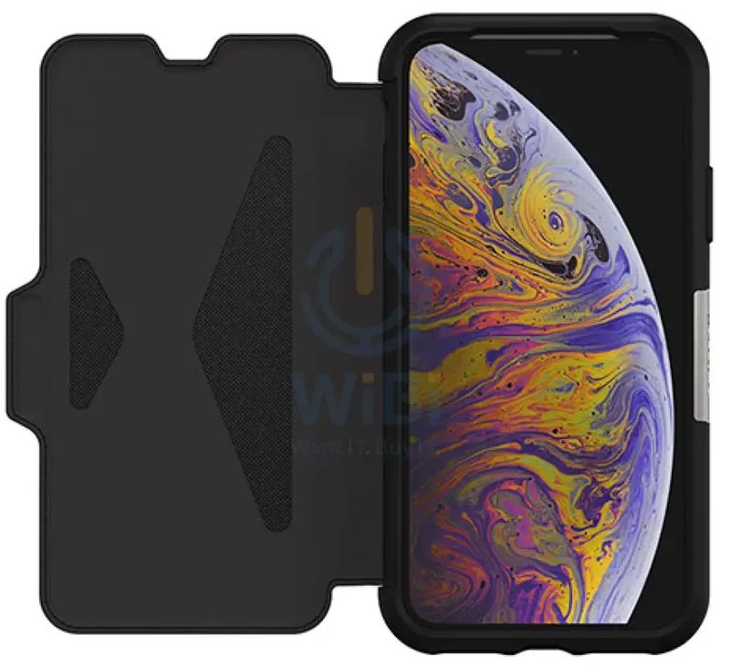 OtterBox iPhone X Strada Folio Case - Shadow Black
