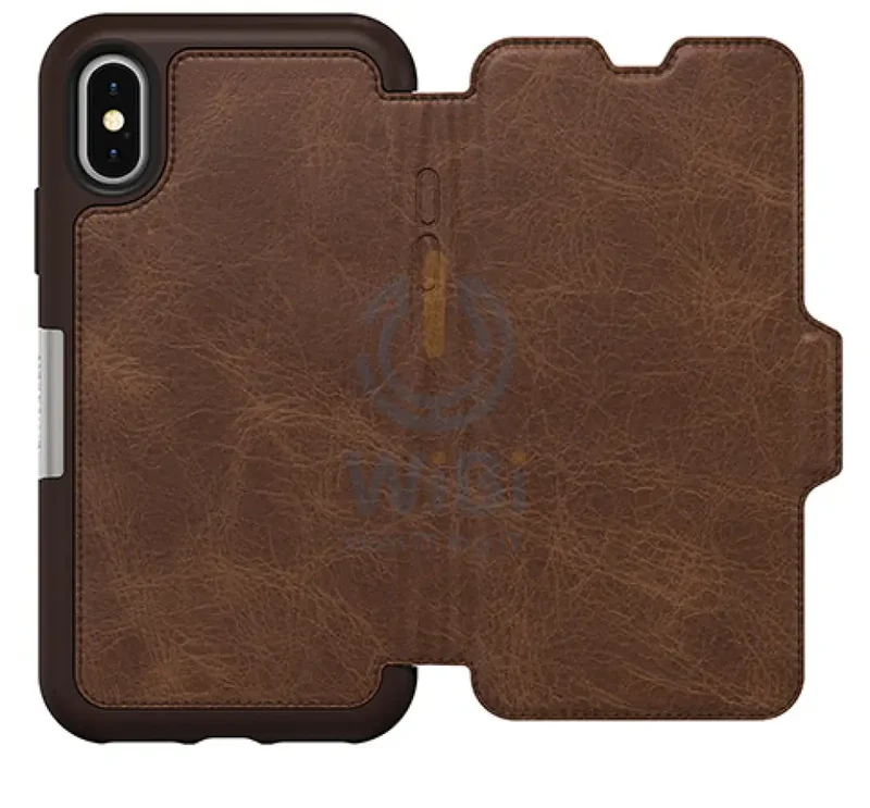 OtterBox iPhone X Strada Folio Case - Espresso Brown