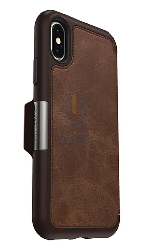 OtterBox iPhone X Strada Folio Case - Espresso Brown