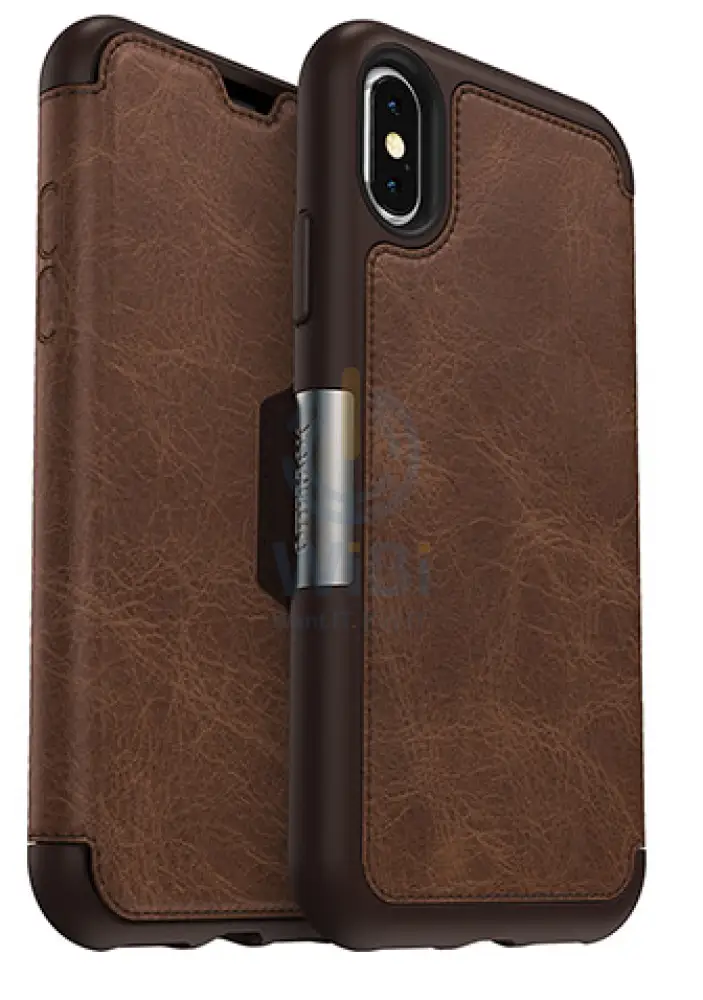 OtterBox iPhone X Strada Folio Case - Espresso Brown