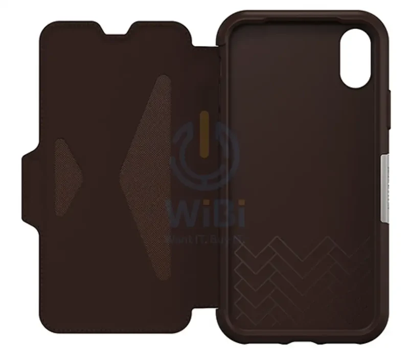 OtterBox iPhone X Strada Folio Case - Espresso Brown