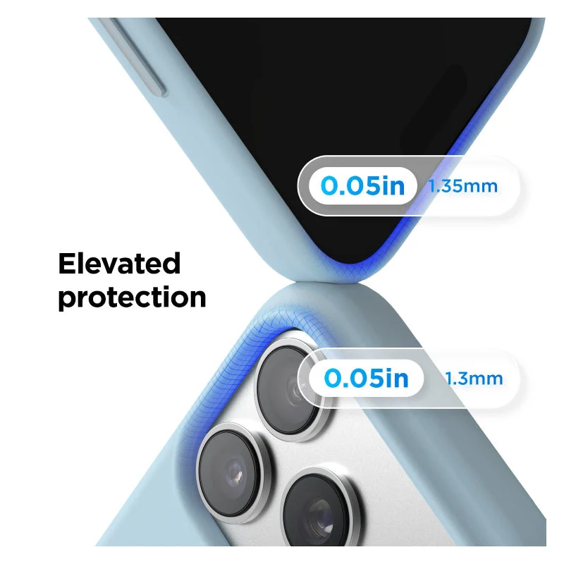 Elago Magnetic Silicone Case (Camera Control Key Included) For Apple iPhone 18 Pro Max / Apple iPhone 17 Pro Max - Sky Blue
