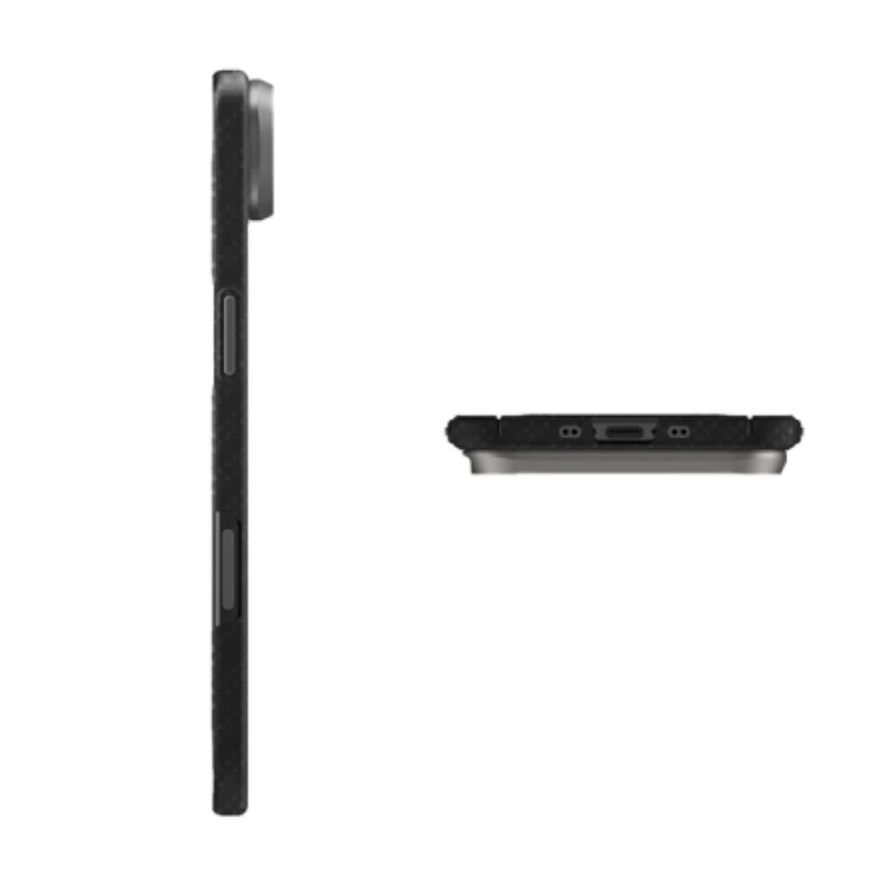 UNIQ Hybrid Keva Edge Magclick Charging Case for Apple iPhone Air - Carbon Black