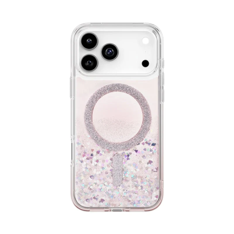 Uniq Coehl Solea Magclick Charging Case For Apple iPhone 17 Pro - Glitter Hearts
