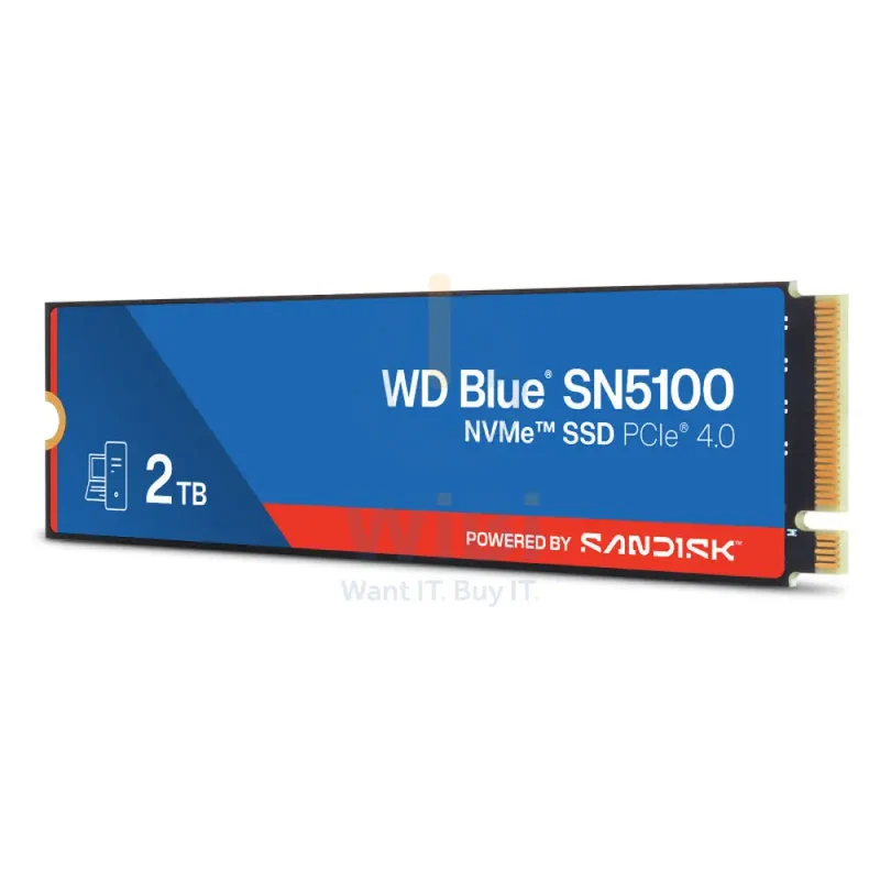WD Blue SN5100 NVMe SSD - 2TB / Up to 7100MB/s / M.2 2280 / PCIe Gen4 x4 - SSD (Solid State Drive)