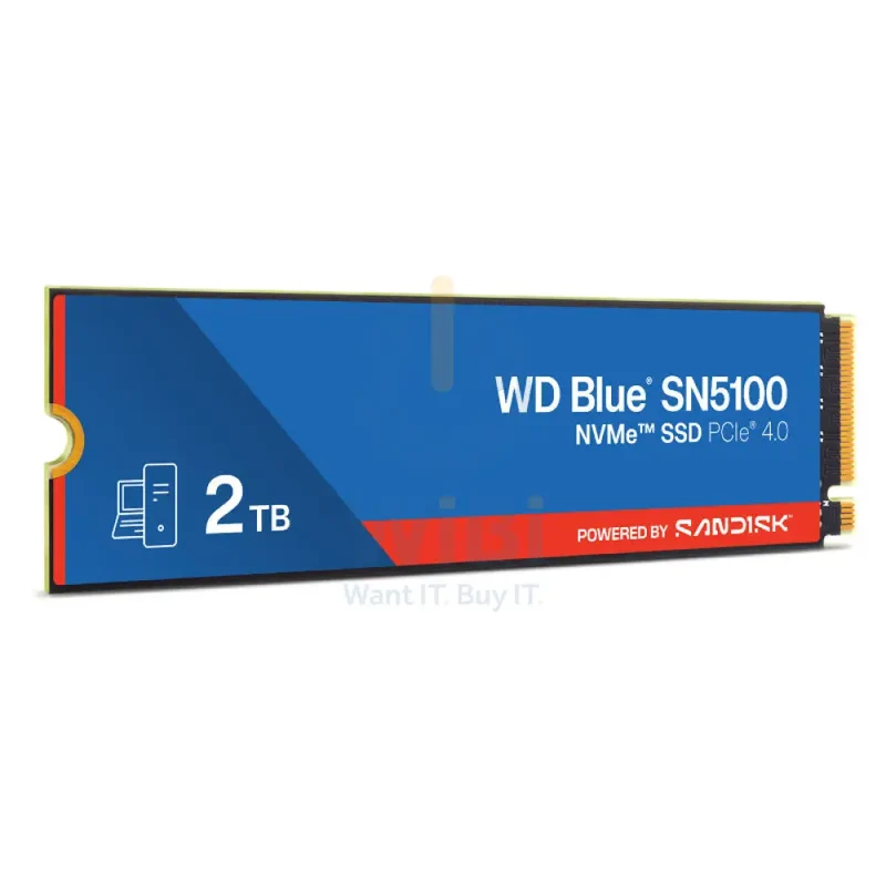 WD Blue SN5100 NVMe SSD - 2TB / Up to 7100MB/s / M.2 2280 / PCIe Gen4 x4 - SSD (Solid State Drive)