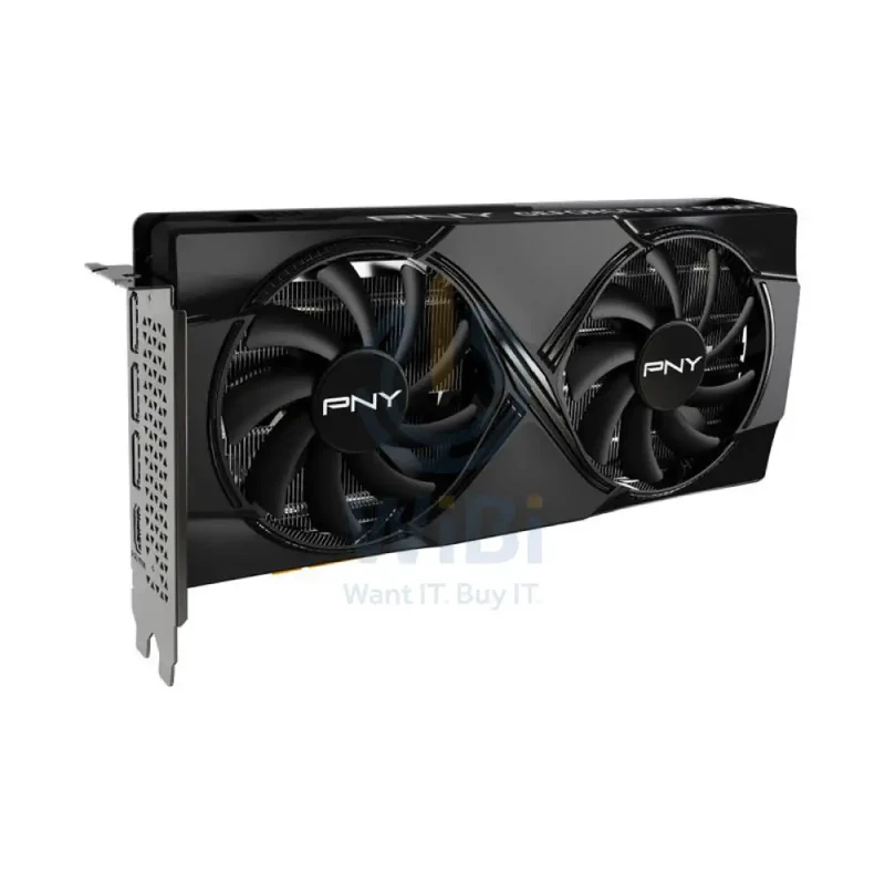 PNY NVIDIA GeForce RTX 5060 Ti 8GB OC Dual Fan Graphics Card - 8GB / GDDR7 / 128-bit / PCIe 5.0 / DisplayPort 2.1 / HDMI 2.1 / One Year Warranty