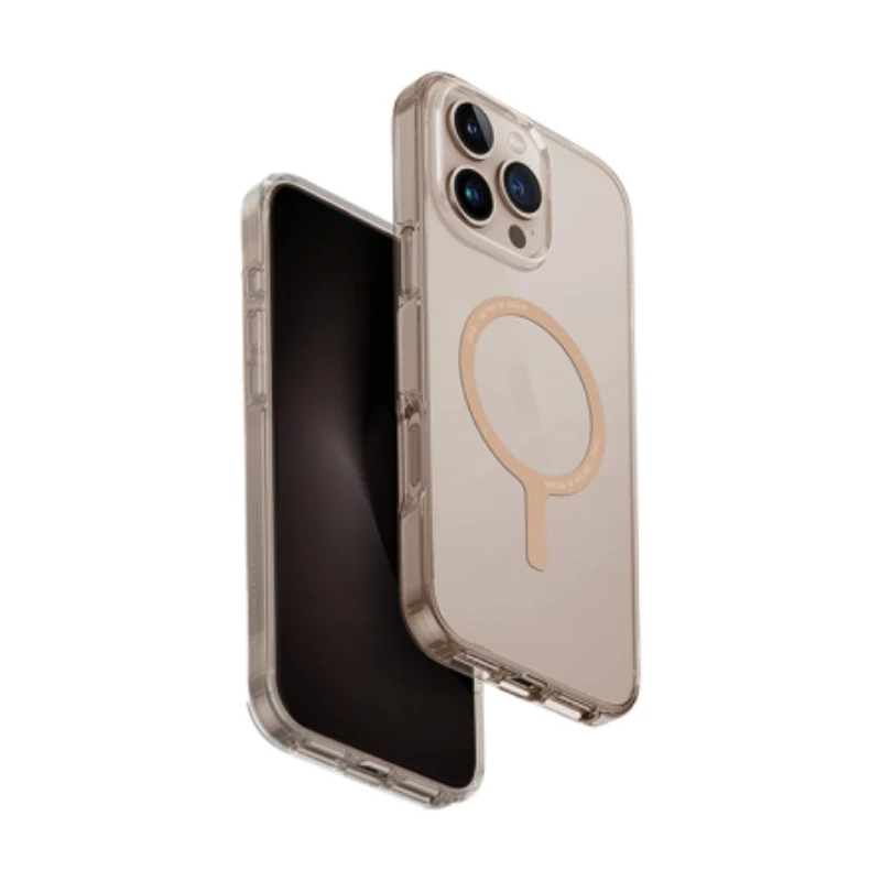 UNIQ Hybrid Clario (ECO) Magclick Charging Case For Apple iPhone 16 Pro - Champange Gold