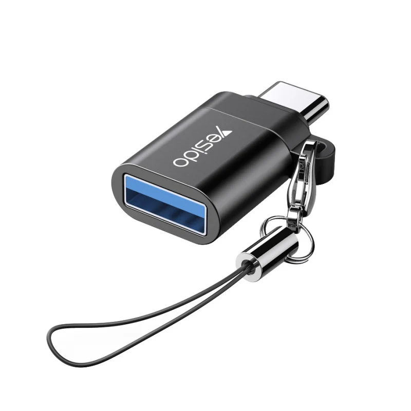 Yesido GS06 Type-C to USB-A OTG Adapter - USB-A / USB-C / Black