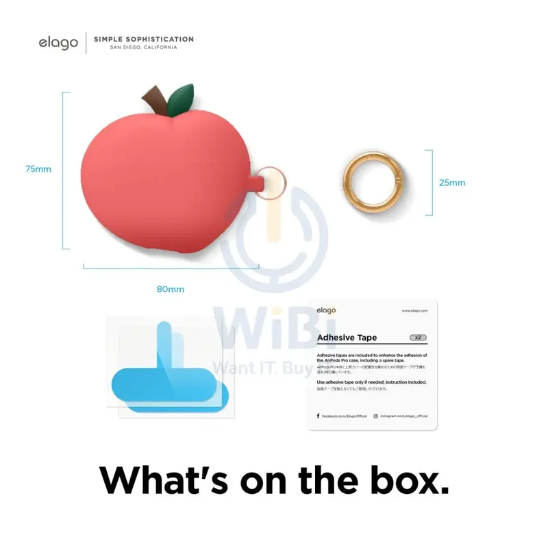 Elago AirPods Pro Peach Case - Red