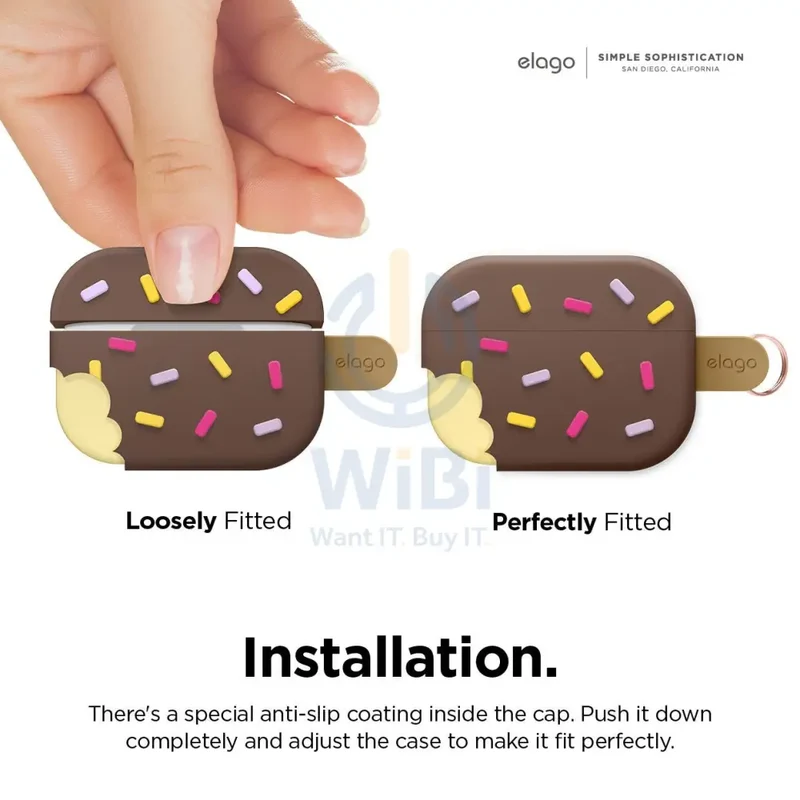 Elago AirPods Pro Ice Cream Case - Dark Brown