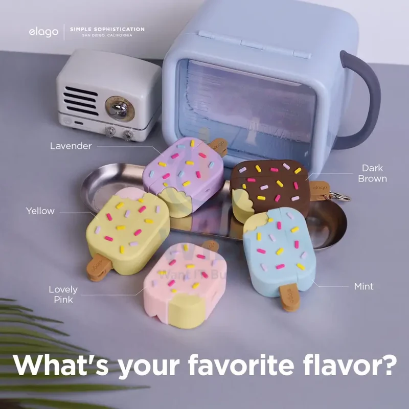 Elago AirPods Pro Ice Cream Case - Dark Brown