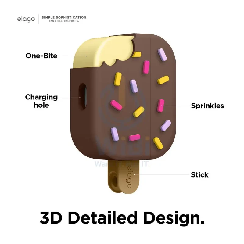 Elago AirPods Pro Ice Cream Case - Dark Brown