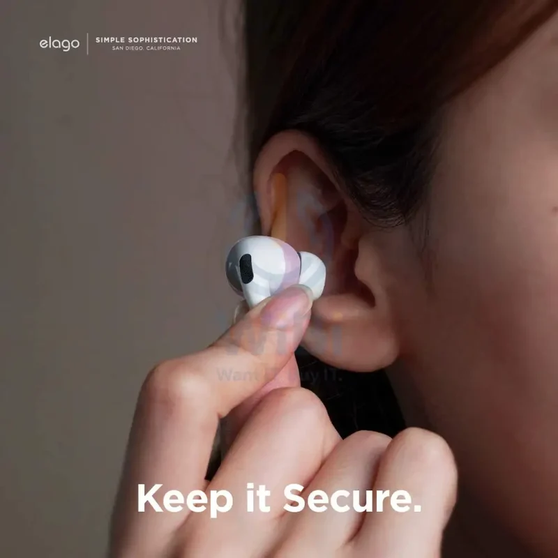 Elago AirPods Pro Ear tips Cover [2 Pairs of 2 Colors] - Pink / Lavender