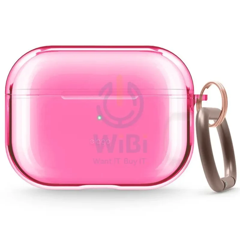 Elago AirPods Pro Clear Case - Neon Hotpink