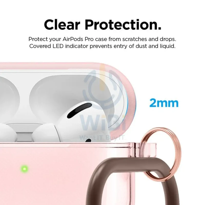 Elago AirPods Pro Clear Case - Lovely Pink