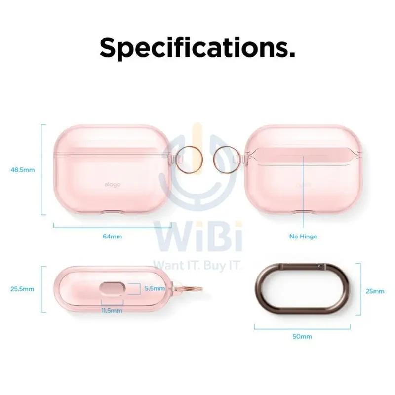 Elago AirPods Pro Clear Case - Lovely Pink