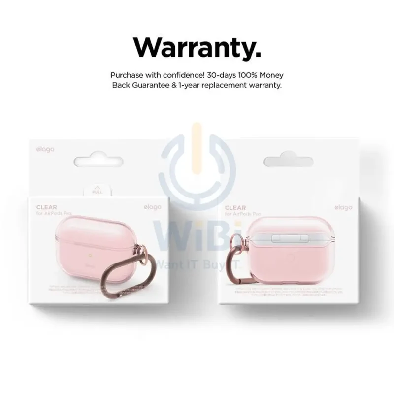 Elago AirPods Pro Clear Case - Lovely Pink