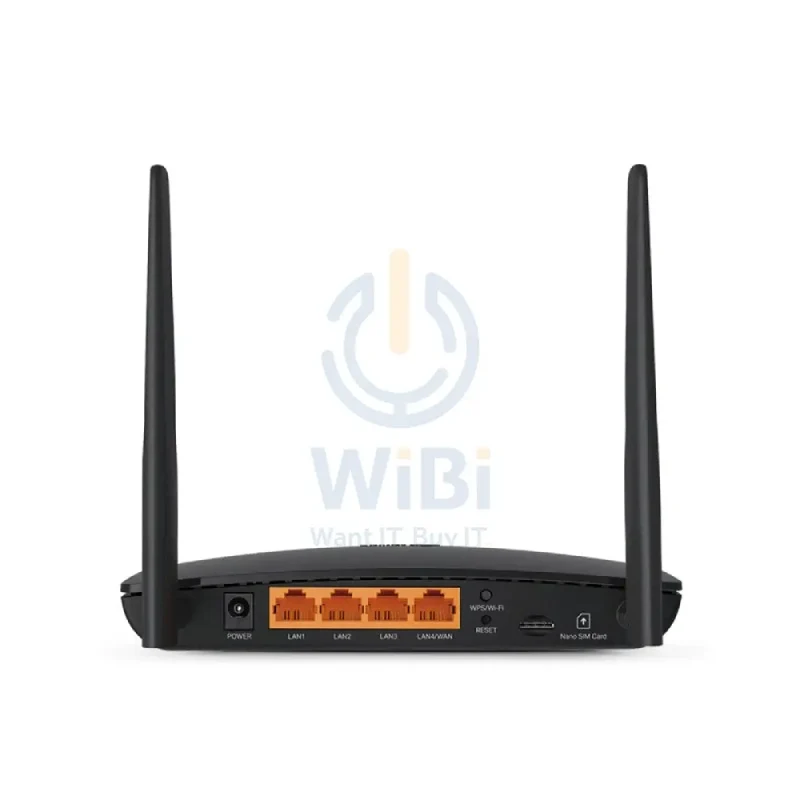 جهاز توجيه لاسلكي ثنائي النطاق TP-Link ‏(آرتشر MR202) AC750، 4G LTE، 2.5 جيجاهرتز (300 ميجابت في الثانية)، WAN، LAN