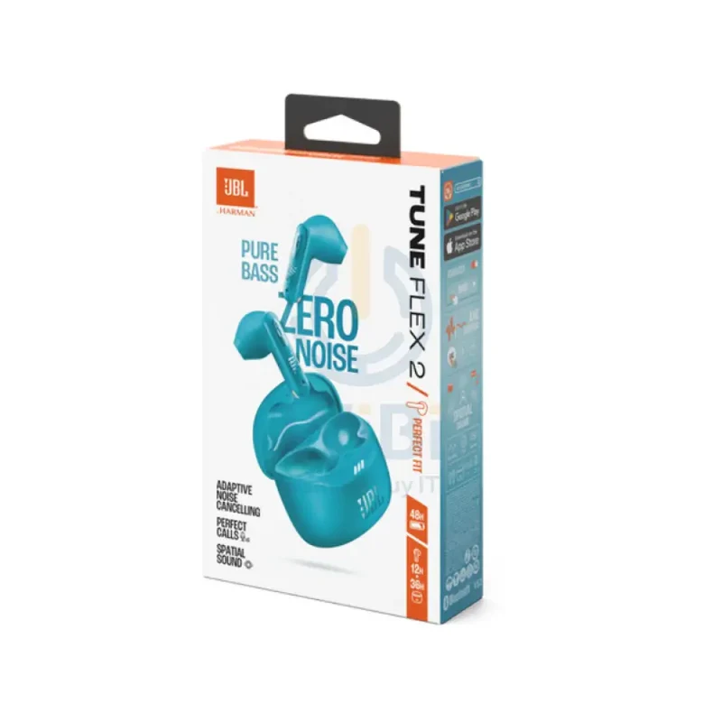 JBL Tune Flex 2 True Wireless Earbuds - In-Ear / Bluetooth / Blue