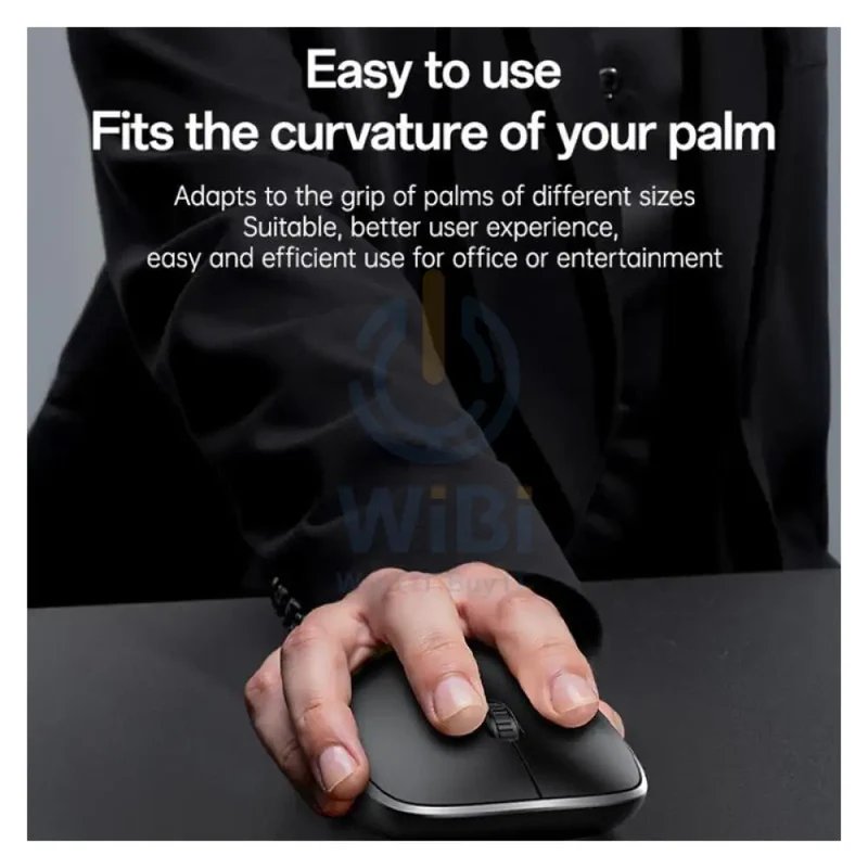 Yesido KB43 Wireless Keyboard And Mouse Set - 2.4G / 10M / Up to 1600 dpi / Arabic - Black