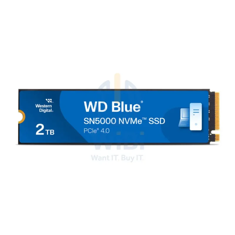 WD Blue SN5000 NVMe SSD - 2TB / Up to 5,150MB/s / M.2 2280 / PCIe Gen4 x4 - SSD (Solid State Drive)
