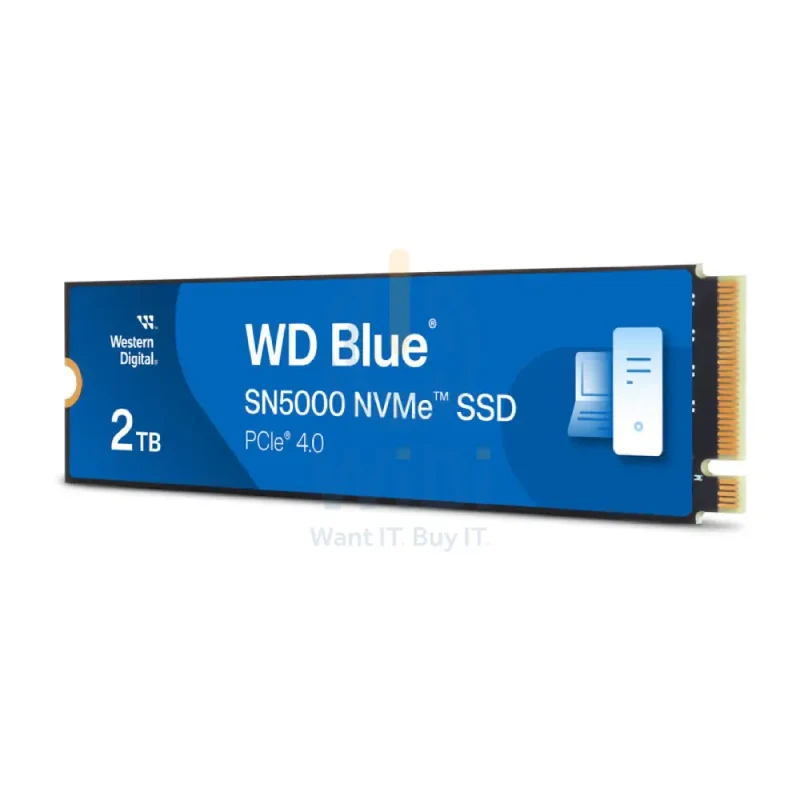WD Blue SN5000 NVMe SSD - 2TB / Up to 5,150MB/s / M.2 2280 / PCIe Gen4 x4 - SSD (Solid State Drive)