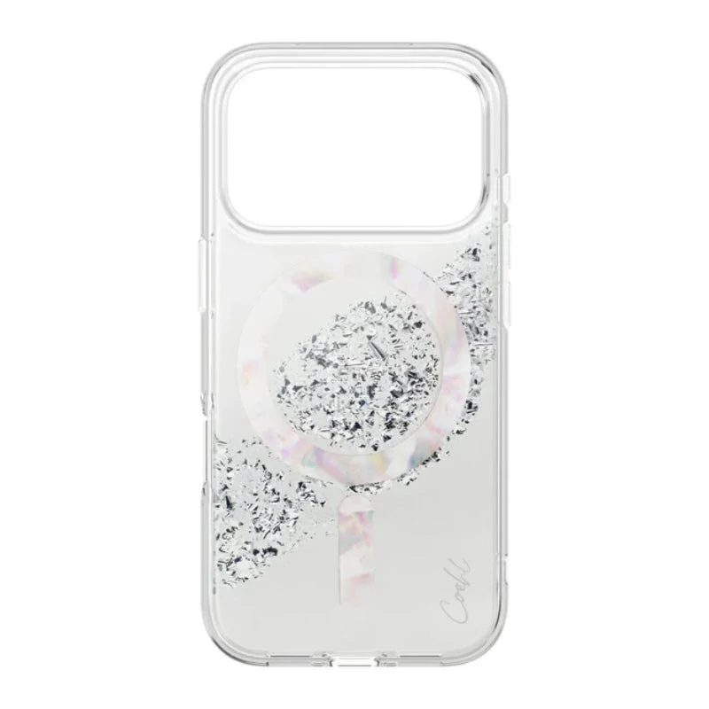 Uniq Coehl Crystelle Magclick Charging Case for Apple iPhone 17 Pro Max - Sparkling Silver