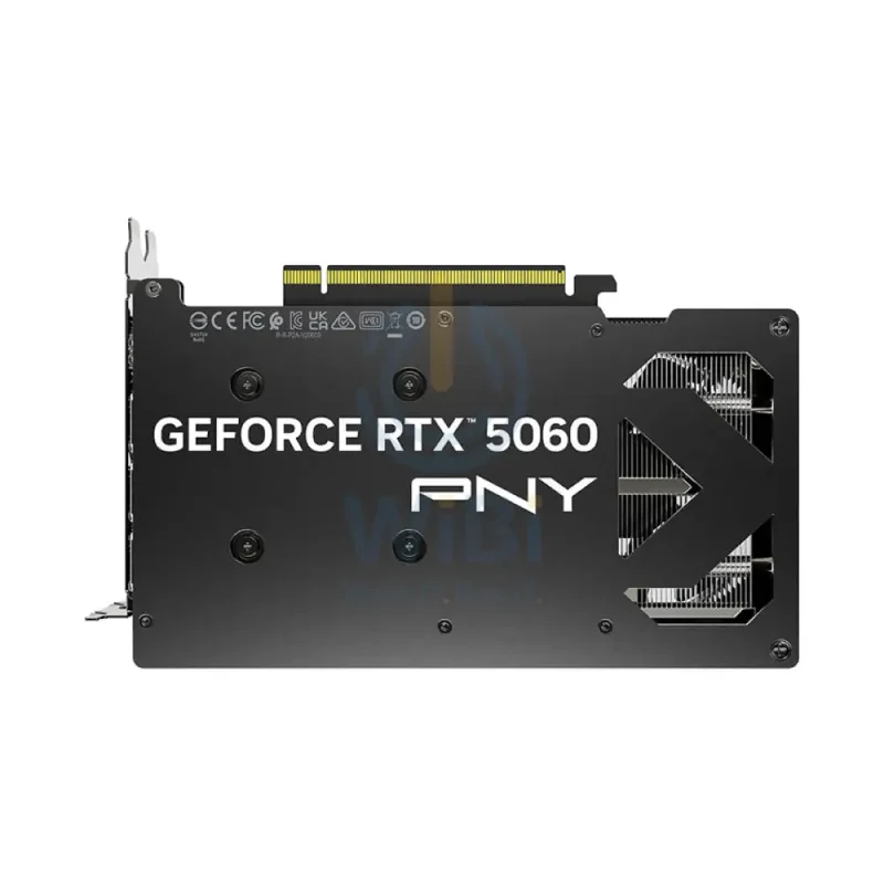 PNY NVIDIA GeForce RTX 5060 8GB OC Dual Fan Graphics Card - 8GB / GDDR7 / 128-bit / PCIe 5.0 / DisplayPort 2.1 / HDMI 2.1 / One Year Warranty