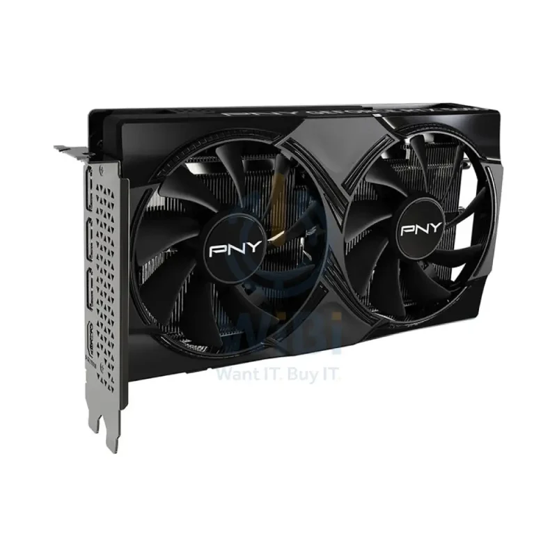 PNY NVIDIA GeForce RTX 5060 8GB OC Dual Fan Graphics Card - 8GB / GDDR7 / 128-bit / PCIe 5.0 / DisplayPort 2.1 / HDMI 2.1 / One Year Warranty