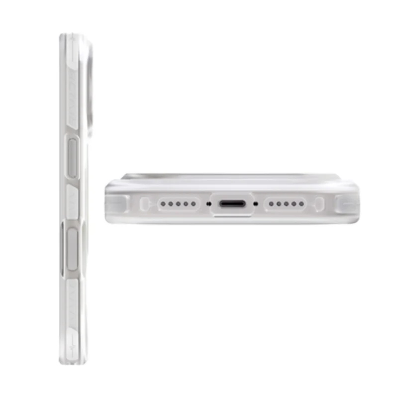 UNIQ Hybrid Combat Active Magclick Charging Case For Apple iPhone 17 Pro Max - Frost Clear/Lume-Lime