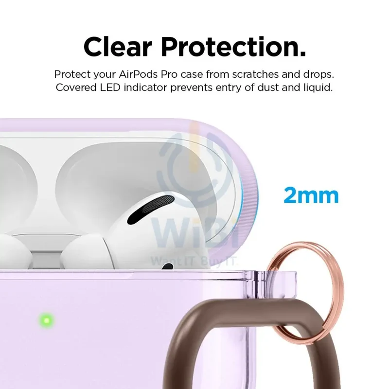Elago AirPods Pro Clear Case - Lavender