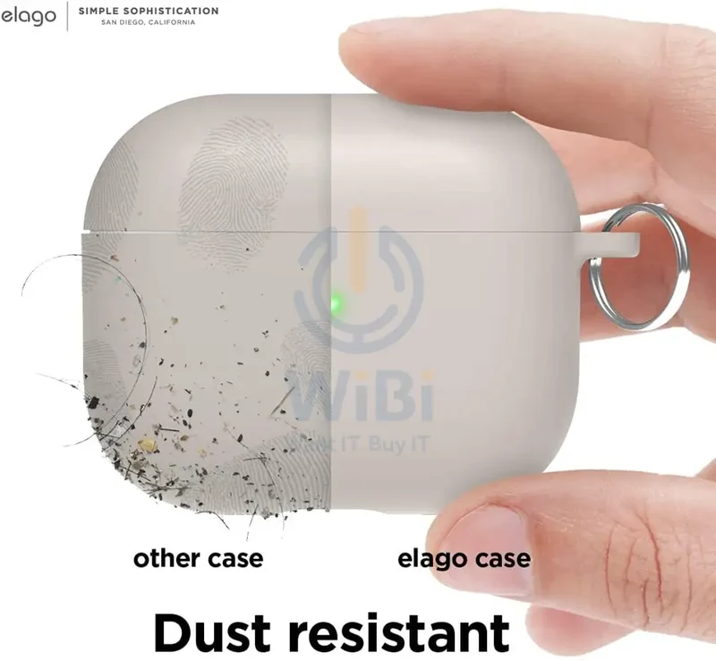 Elago AirPods 3 Liquid Hybrid Basic Hang Case - Stone