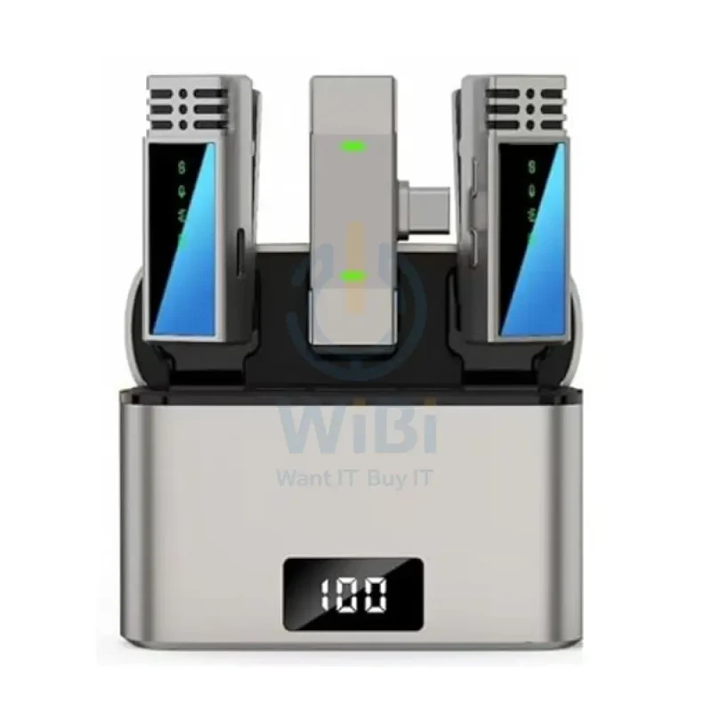 Jmary MW-15 2.4G Wireless Microphone - ≤20ms / 60db / 20M / 70mAh / Silver