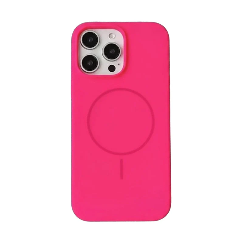 Silicon Case - For Apple iPhone 16 Pro Max / Rose Red